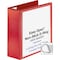Business Source Red D ring Binder 4" Binder Capacity D 26983 - alternate 2
